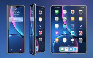 Apple foldable iPhone concept with dual displays