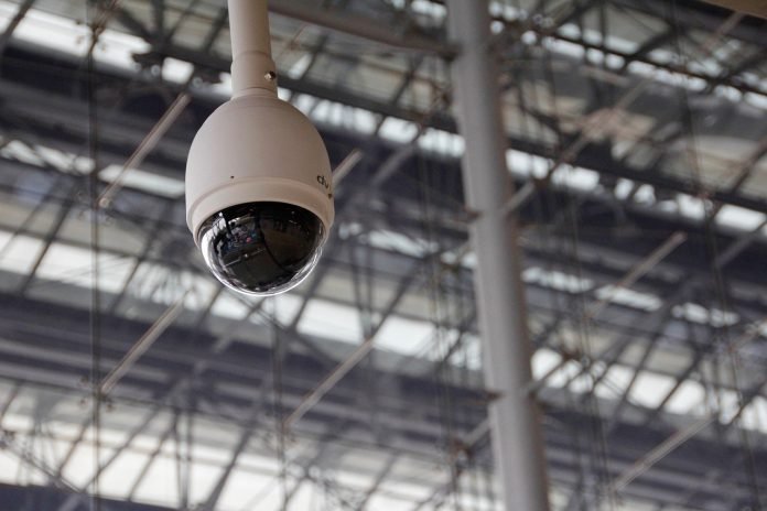 Surveillance camera in business facility for security