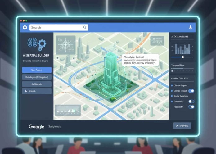 AI-powered interactive builder in Google Maps for dynamic spatial experiences