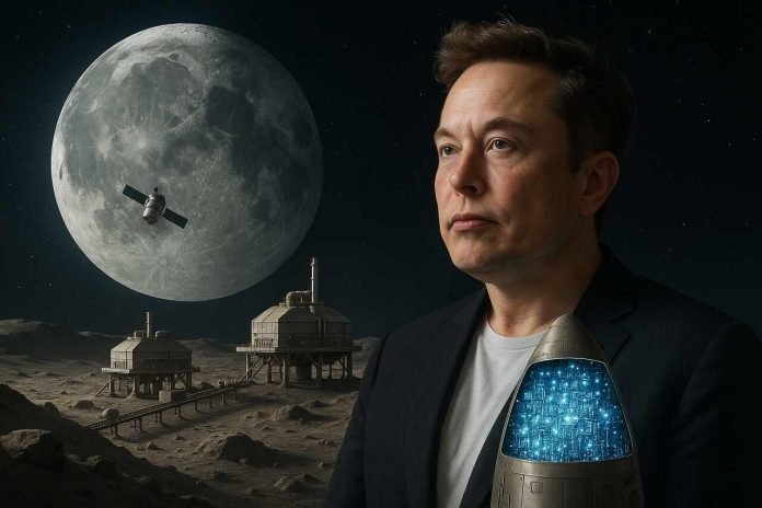 Elon Musk Eyes Lunar Satellite Factories and 1 Megaton AI Payload Annually Elon Musk with lunar factories and AI satellite payload in space