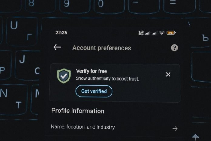 ID verification prompt on a mobile device screen