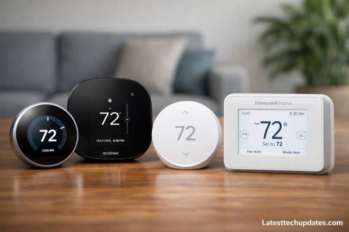 Smart Thermostats Compared: What the Latest Models Do That Older Ones Can’t Modern smart thermostats compared side by side on a table