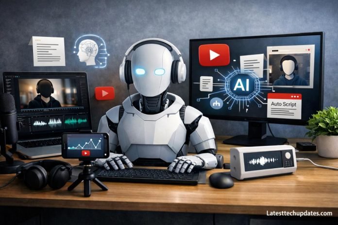AI tools workflow for faceless YouTube channel creation