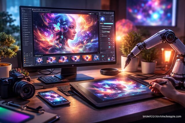 Runway AI enhancing digital visual creativity workspace