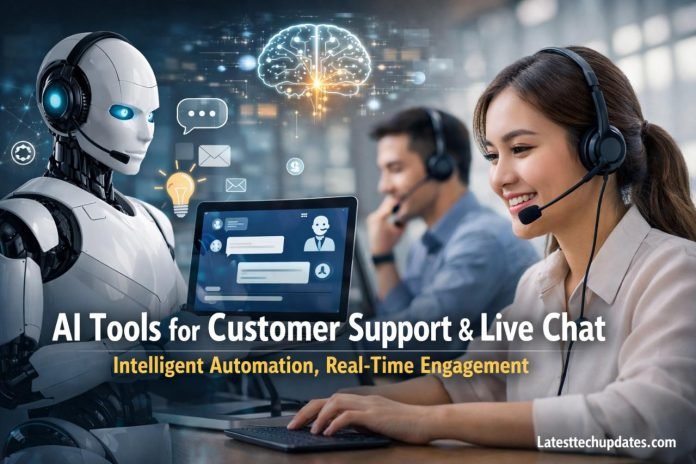 AI customer support and live chat automation system