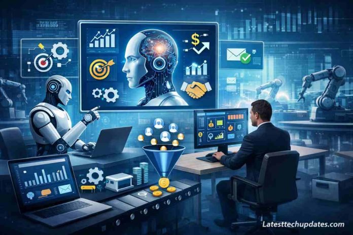 AI Sales Automation Tools That Increase Revenue with Intelligent Workflow Systems AI sales automation dashboard with workflow analytics