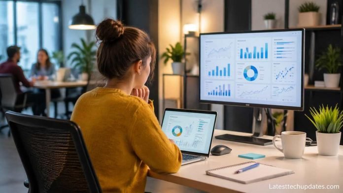 How to Use an LMS for Business Growth? Using LMS for business growth in a modern office setup