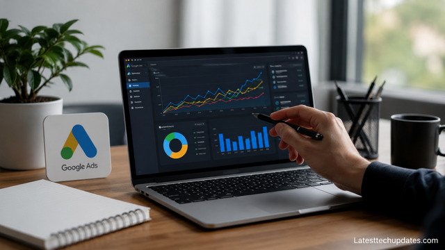 Google Ads Smart Bidding dashboard optimizing ad budget allocation